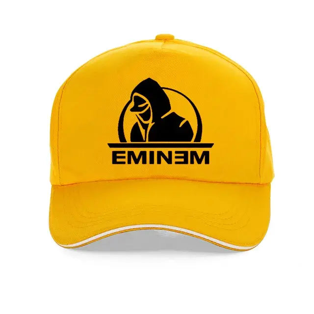 Eminem Logo and Illustration Baseball Cap - Urban Style Fan Gear