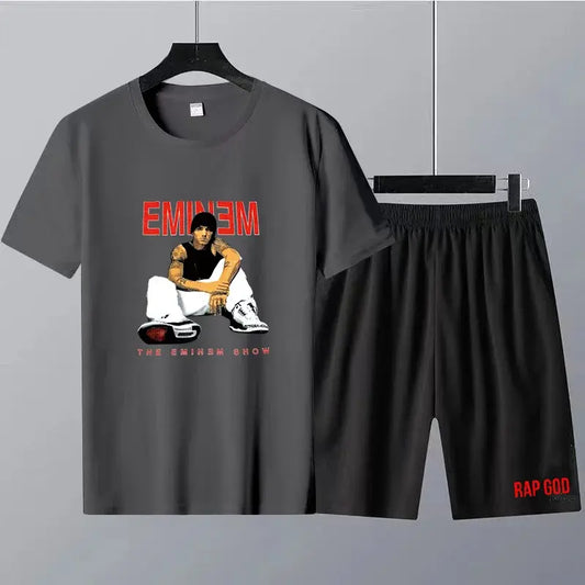 Eminem Inspired T-Shirt & Shorts Set - Rap God Edition